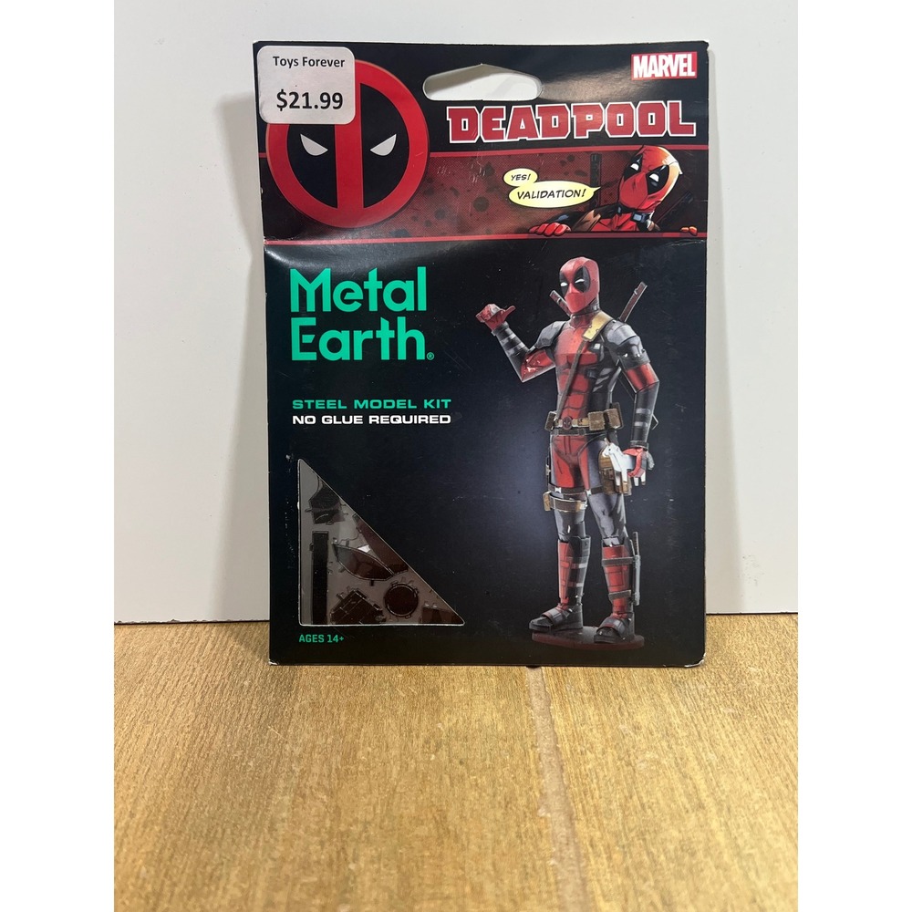 Metal Earth Marvel Deadpool Steel Model Kit 3D Metal Puzzle MMS326 NEW